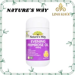 [Nhập khẩu] Tinh dầu hoa anh thảo Nature's Way Evening Primrose Oil 1000mg 60 viên - linhkhoistore.