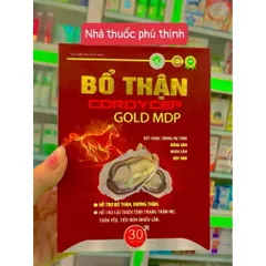 Bổ Thận Cordycep Gold MDP Mẫu Mới hộp 30 viên