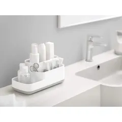 Khay Đựng Bàn Chải Mỹ Phẩm Nhà Tắm Joseph Joseph 70513 EasyStore Trắng Xám