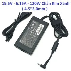 Sạc Laptop HP 19.5V 6.15A 120W Chân Kim Xanh Chính Hãng - Phụ Kiện Laptop Giá Rẻ, Bảo Hành Đúng Đơn