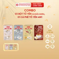 Combo 01 Cà phê tổ yến + 03 Bột tổ yến - vị ngẫu nhiên (C10)