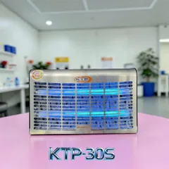 Đèn Bắt Muỗi KTP-30S Inox 304 - Diệt Côn Trùng Hiệu Quả Trong Phạm Vi Ø 80m2 - Đèn Chống Vỡ 2x15W, Bảo Hành 3 Năm