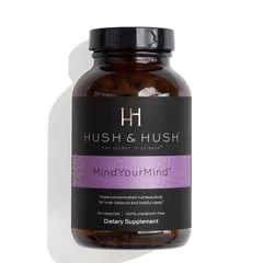 Viên Uống Hỗ Trợ Cải Thiện Giấc Ngủ Hush & Hush Mind Your Mind 60v - Giảm Căng Thẳng, Thư Giãn, Giúp Ngủ Ngon Hơn, Chiết Xuất Thiên Nhiên