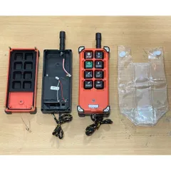 ✅ Combo Bộ vỏ tay bấm điều khiển từ xa cẩu trục F21-E1B: Vỏ nhựa, phím bấm, key từ, ăng ten, túi đựng.