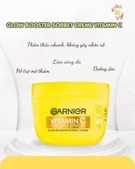 Kem Dưỡng Ẩm Garnier Vitamin C Fresh & Bright dòng mới ra mắt 85ml