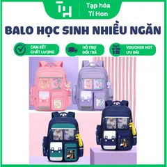 Balo học sinh nhiều ngăn chống gù hoạt hình siêu nhẹ (TH326)