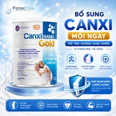Sữa Canxi Nano Gold FotecPharm 900g Sữa Dinh Dưỡng Bổ Sung Canxi Cho Người Lớn Tuổi Ít NgọtFotecMilk