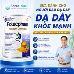 Sữa Nghệ FotecPharm Nanogol Curcumin 400g Hỗ Trợ Cải Thiện Các Vấn Đề Dạ Dày Ít Ngọt Ngấy FotecMilk