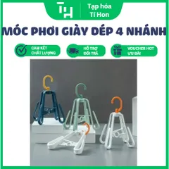Móc phơi giày dép 4 nhánh 360 độ (Màu ngẫu nhiên) (TH337)