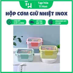 Hộp Cơm Giữ Nhiệt Inox 2 Tầng Ngăn (TH342)