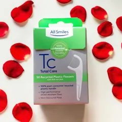 All Smiles Total Care Recycled Plastic Flossers 50 Cây Chính Hãng