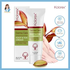 Kem loại bỏ nấm ngứa móng tay chân, giảm hôi chân New Zealand Kolorex Derma Care Foot & Toe Care 25g