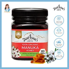 Mật ong hữu cơ manuka MG650+ New Zealand TranzAlpine 100% Organic Manuka Honey 250g 739620