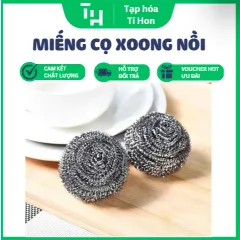 Combo 2 miếng cọ xoong nồi inox nén sợi nhỏ (TH392)