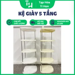 Kệ giày 5 tầng khung inox (Màu ngẫu nhiên) (TH443)