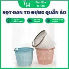 Sọt đan to đựng quần áo cao cấp, sọt đựng đồ giá rẻ (Màu ngẫu nhiên) (TH446)