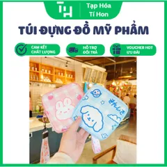 Túi đựng đồ ,mỹ phẩm ,băng vệ sinh in họa tiết hoạt hình dễ thương (Màu ngẫu nhiên) (TH448)