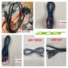 Dây Nguồn Sạc Laptop Acer Phụ Kiện Chất Lượng Cao, Mới 100% 1 Mét - Chất Lượng Tốt, An Toàn 747724