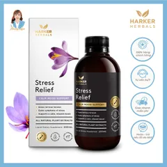 Siro giảm stress, căng thẳng thần kinh New Zealand Harker Herbals Stress Relief 200ml