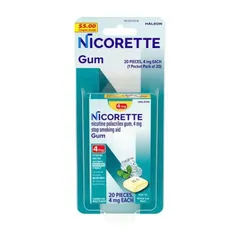 Nicolette 4mg - Hộp 20 Hô Trợ Cai Nghiện Thuôc Lá - Sán Phầm Giúp Giám Cơn Thèm Thuôc Tinh Khiêt