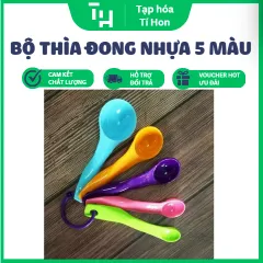 Bộ thìa đong nhựa 5 màu (TH537)