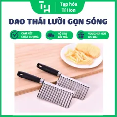 Dao Thái Lưỡi Gọn Sóng Cán Nhựa Cắt Thạch Tạo Kiểu (TH538)