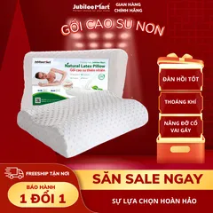 Gối Cao Su Non Cao Cấp – Gối Ngủ Chống Mỏi Cổ, Thấm Hút Tốt, Phù Hợp Mọi Tư Thế
