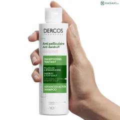 Dầu Gội Vichy Dercos Giảm Gàu Cho Da Nhạy Cảm 200ml - Chăm Sóc Tóc, Giúp Tóc Bóng Mượt, Không Paraben