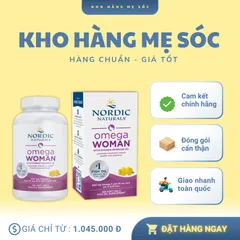 Viên uống Nordic Naturals Omega Woman + Tinh dầu hoa anh thảo 120 viên Mỹ - MẸ SÓC
