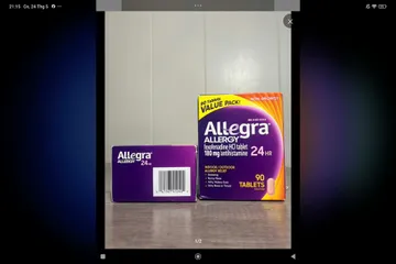 Allegra 24-Hour Indoor & Outdoor Allergy Relief Tablets, 90 vien.180mg