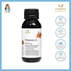 Siro bổ sung Vitamin C tăng đề kháng cho cả gia đình New Zealand Harker Herbals Vitamin C 650mg Syrup 100ml