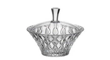 Thố Memphis trắng 19.5cm Crystal Bohemia