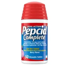 Viên ngậm giảm trào ngược và ợ nóng Pepcid Complete 50 viên .cua my