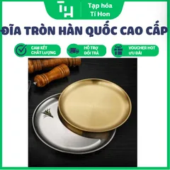 Đĩa tròn Hàn Quốc, khay trang trí, đựng thức ăn (TH615)