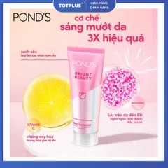 Sữa Rửa Mặt Pond’s Bright Beauty Vitamin C & Niacinamide – Sạch Sâu, Sáng Da 3X Hiệu Quả - 50G