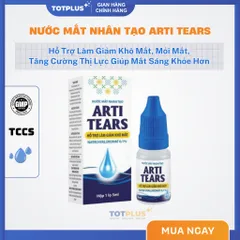 Nước Mắt Nhân Tạo Arti Tears – Hỗ Trợ Làm Giảm Khô Mắt, Mỏi Mắt, Tăng Cường Thị Lực