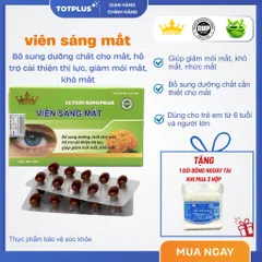Viên Sáng Mắt Lutein Kingphar – Hỗ Trợ Giảm Mỏi Mắt, Khô Mắt, Cải Thiện Thị Lực - Hộp 30 Viên
