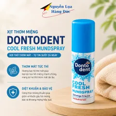 Xịt thơm miệng DONTODENT COOL FRESH khử mùi diệt khuẩn gây hôi miệng,dạng xịt