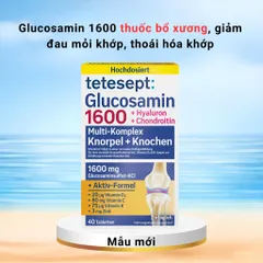 Viên uống Glucosamin 1600 Tetesept bổ xương khớp, giảm đau mỏi lưng,chân tay, hộp 40 viên