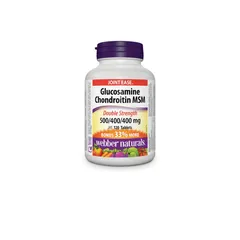 Glucosamin Chondrotin MSM L/120v WEBBER NATURALS Hỗ trợ giảm đau do viêm, thoái hóa khớp