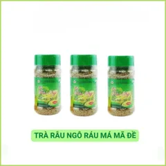 Trà râu ngô rau má - mã đề, hỗ trợ mát gan, giải độc, lợi tiểu (Lọ 150g)