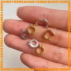 [Mini size] Khóa Bấm Tròn Mạ Vàng 18K Cao Cấp Làm Vòng Tay Dây Chuyền Trang Sức Handmade DIY
