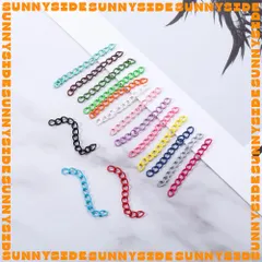 02 Dây Xích Nối Dài Tăng Đơ 5cm Nhiều Màu Sắc Làm Trang Sức Phụ Kiện Handmade DIY