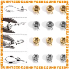 Khoá Bấm Định Vị Mạ Vàng 18K Cao Cấp Khoá Cài Định Vị Dây Chuyền Vòng Tay Bông Tai Làm Trang Sức Handmade DIY