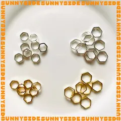 Gói 5 Cái Charm Khung Lồng Hạt Mạ Vàng 14K Hình Lục Giác Cao Cấp Làm Trang Sức Handmade DIY