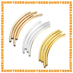 Gói 10 Cái Charm Ống Tròn Xỏ Dây Ngang Đồng Trơn Cao Cấp Làm Vòng Tay Trang Sức Handmade DIY