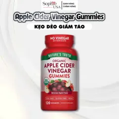 Kẹo Dẻo Giấm Táo Giảm Cân Nature's Truth 120 Viên - Hỗ Trợ Giảm Cân, Thanh Lọc Cơ Thể, Tăng Cường Sức Đề Kháng