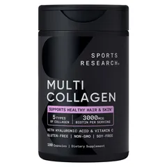 Viên Uống Sports Research Multi Collagen Complex – Hộp 180 Viên