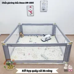 Thanh Chắn Giường Cho Bé Umoo Cao Cấp Hình Thú đáng yêu Nâng Hạ 2 Bên, Dễ Dàng Lắp Đặt  Cho Bé