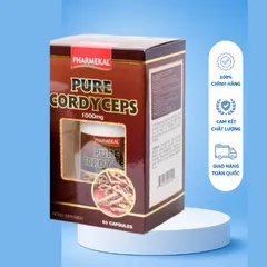 [Nhập khẩu] Viên uống Đông trùng hạ thảo giúp tăng cường sức đề kháng Pharmekal Pure Cordyceps (60 viên)